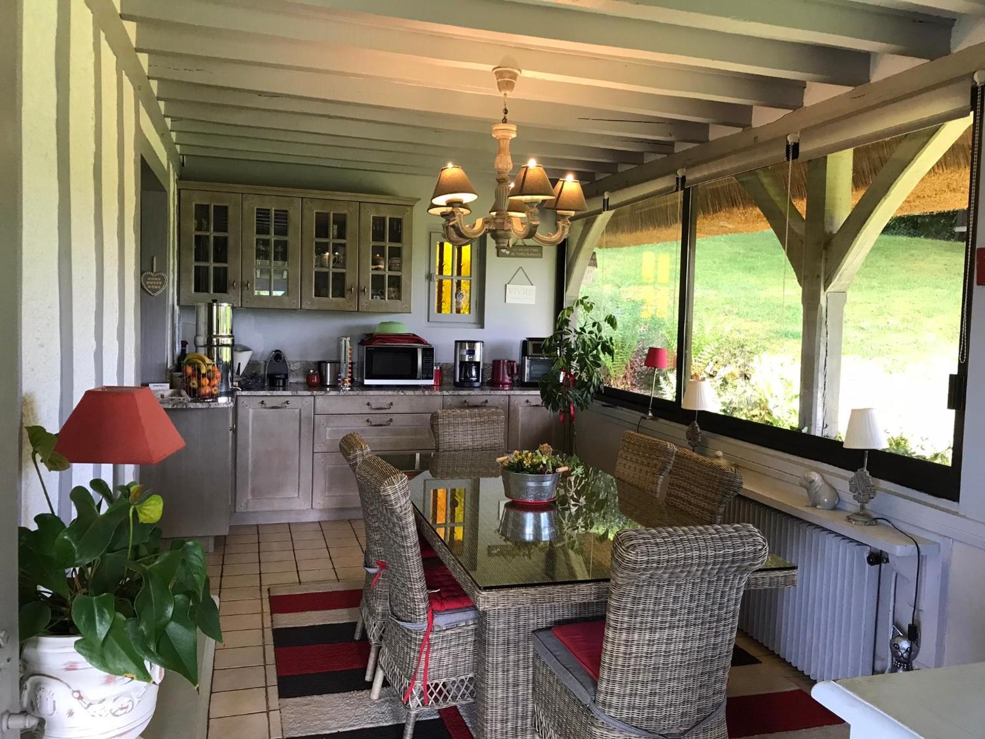 Les Chaumieres Du Pays D'Auge Bed & Breakfast Le Breuil-en-Auge Екстериор снимка